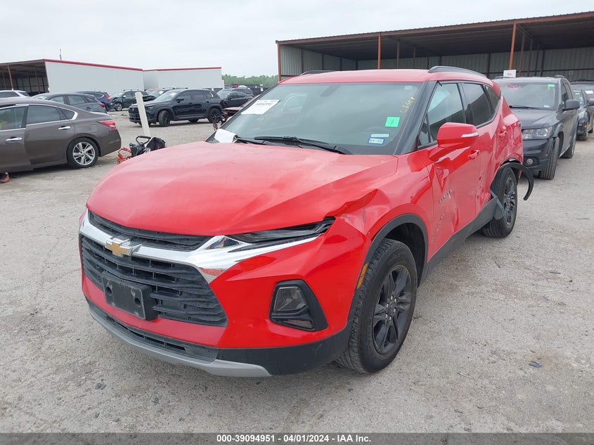 VIN 3GNKBBRA2MS516490 2021 CHEVROLET BLAZER 1LT