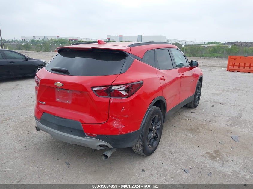 VIN 3GNKBBRA2MS516490 2021 CHEVROLET BLAZER 1LT