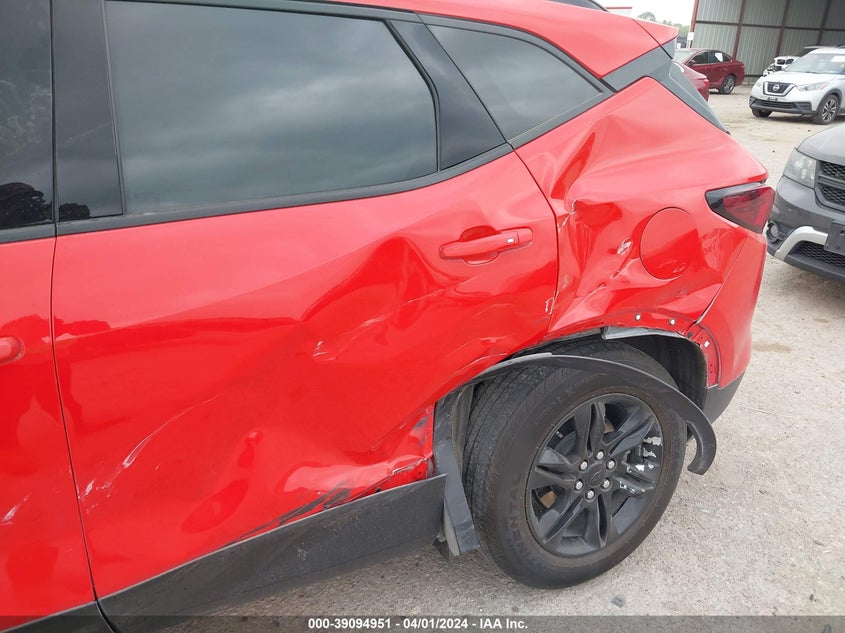 VIN 3GNKBBRA2MS516490 2021 CHEVROLET BLAZER 1LT