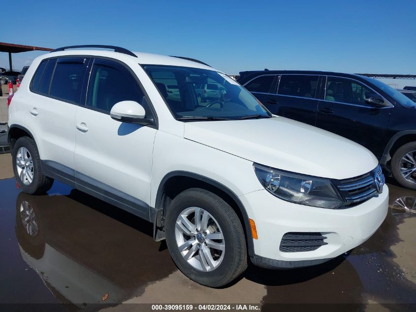 2016 VOLKSWAGEN TIGUAN S - WVGAV7AX2GW564875