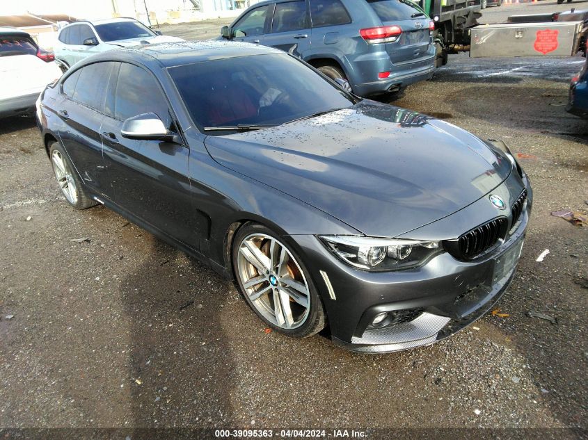 2019 BMW 440I Gran Coupe xDrive VIN: WBA4J7C52KBM76222 Lot: 39095363