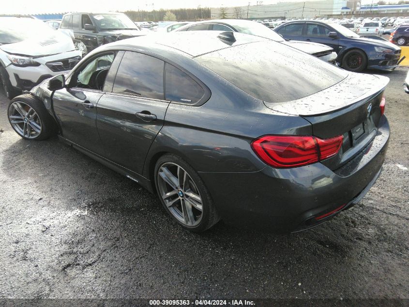 2019 BMW 440I Gran Coupe xDrive VIN: WBA4J7C52KBM76222 Lot: 39095363