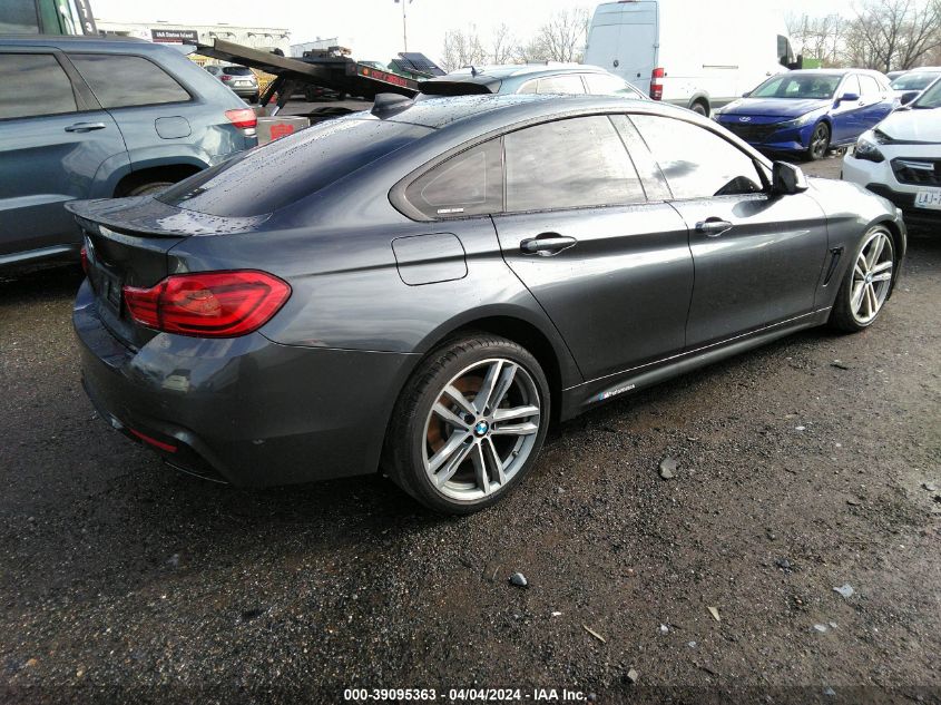 2019 BMW 440I Gran Coupe xDrive VIN: WBA4J7C52KBM76222 Lot: 39095363