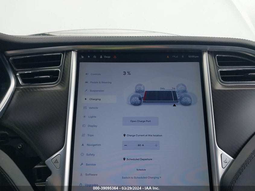 2013 TESLA MODEL S VIN: 5YJSA1DP4DFP03319