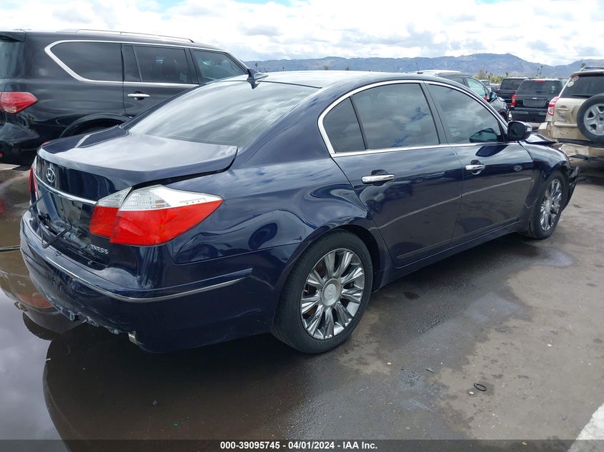 2011 Hyundai Genesis 3.8 VIN: KMHGC4DE9BU115027 Lot: 39095745