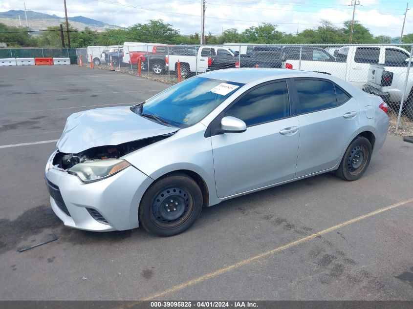 2016 Toyota Corolla Le VIN: 5YFBURHE2GP408663 Lot: 39095825