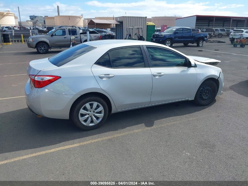 2016 Toyota Corolla Le VIN: 5YFBURHE2GP408663 Lot: 39095825