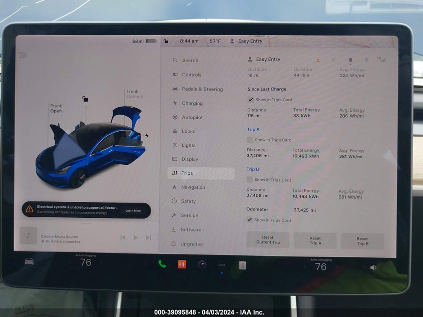 VIN 5YJ3E1EB2KF210859 2019 TESLA MODEL 3 LONG RANGE/PERFORMANCE