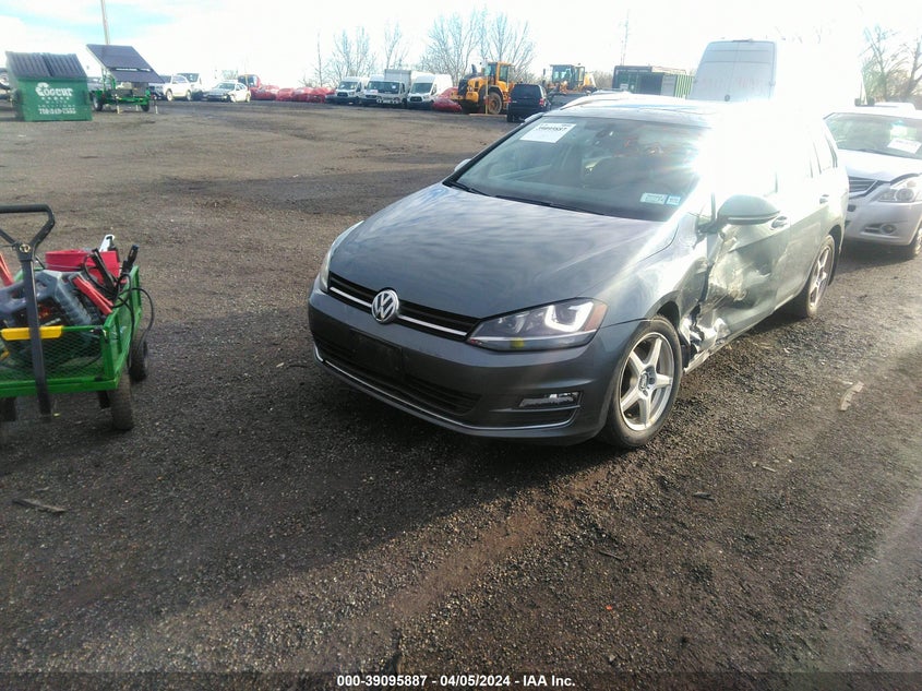 2015 VOLKSWAGEN GOLF SPORTWAGEN TSI SEL 4-DOOR - 3VWC17AU1FM519100