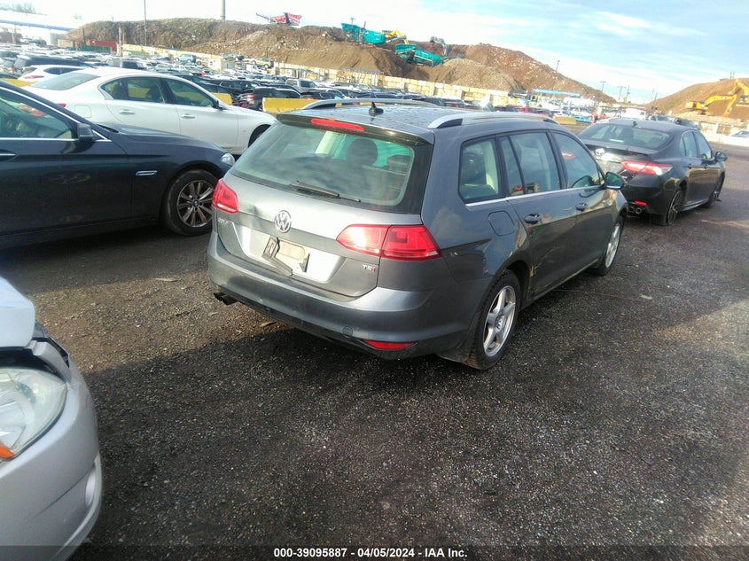 2015 VOLKSWAGEN GOLF SPORTWAGEN TSI SEL 4-DOOR - 3VWC17AU1FM519100
