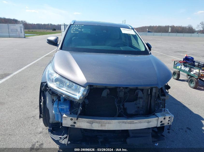 2017 Toyota Highlander Xle VIN: 5TDJZRFH0HS378646 Lot: 39096826