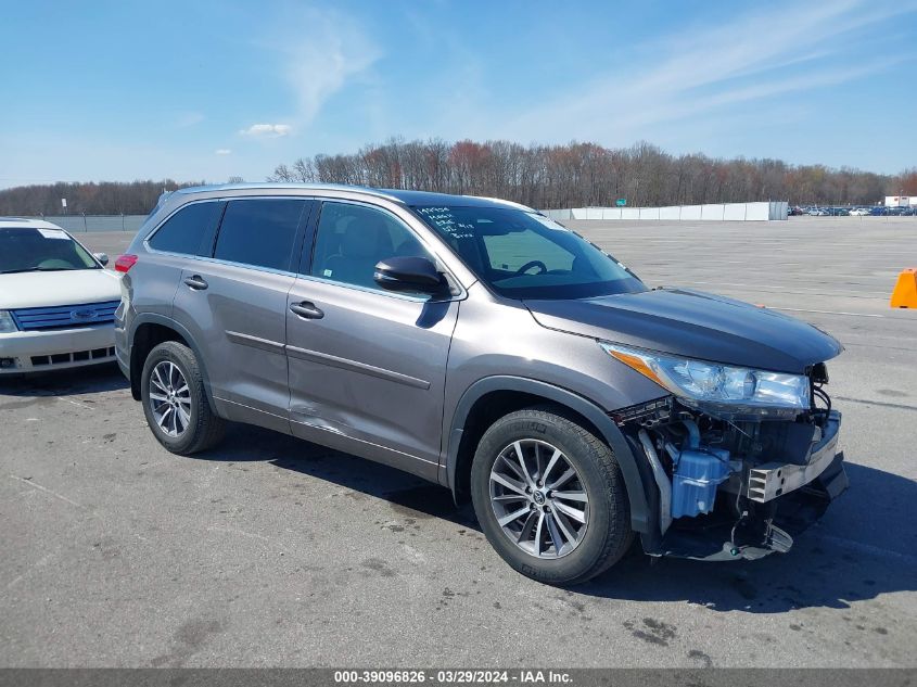 2017 Toyota Highlander Xle VIN: 5TDJZRFH0HS378646 Lot: 39096826