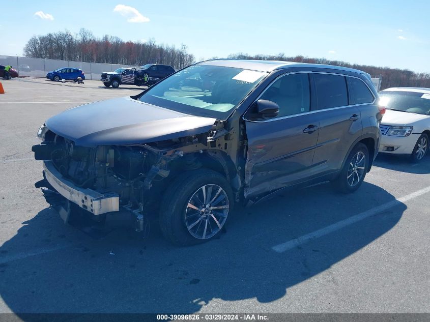 2017 Toyota Highlander Xle VIN: 5TDJZRFH0HS378646 Lot: 39096826