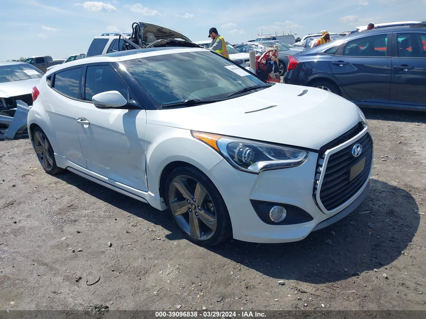 2015 Hyundai Veloster Turbo VIN: KMHTC6AEXFU238761 Lot: 39096838