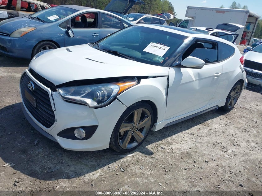 2015 Hyundai Veloster Turbo VIN: KMHTC6AEXFU238761 Lot: 39096838