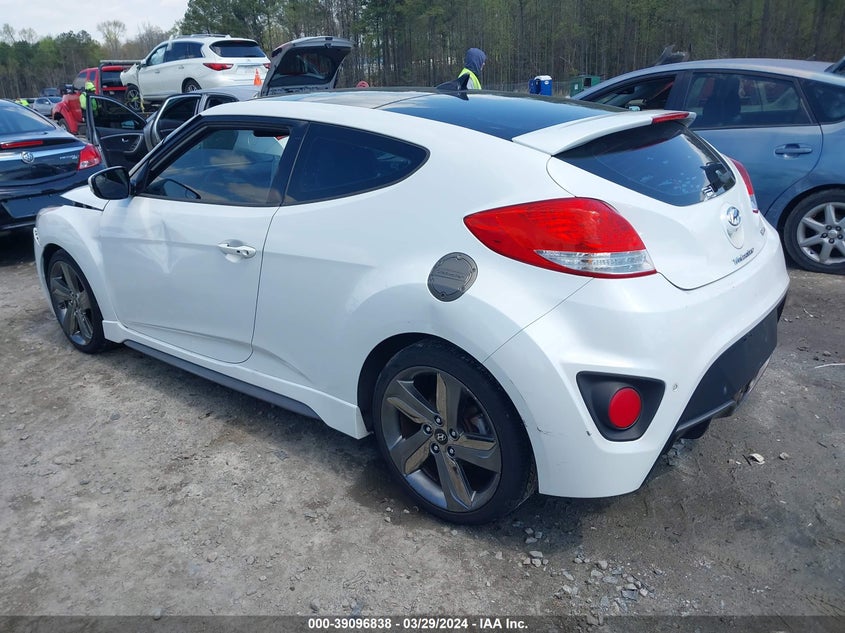 2015 Hyundai Veloster Turbo VIN: KMHTC6AEXFU238761 Lot: 39096838