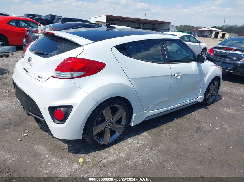 2015 Hyundai Veloster Turbo VIN: KMHTC6AEXFU238761 Lot: 39096838