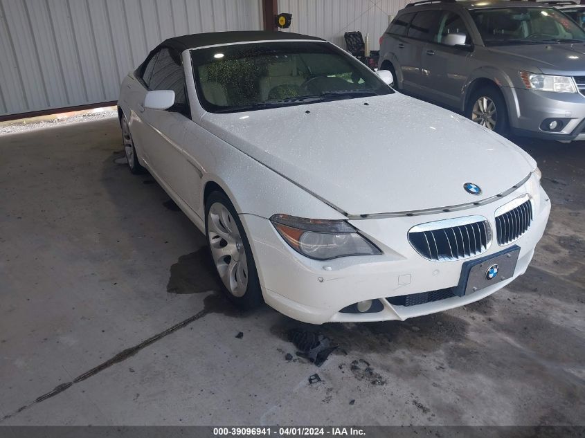 WBAEK13466CN76197 | 2006 BMW 650I