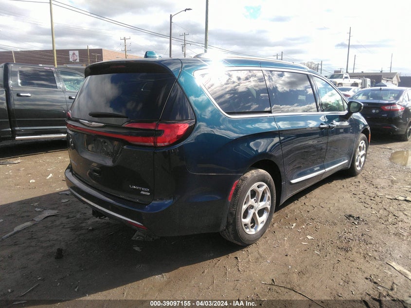 VIN 2C4RC3GG4MR581873 2021 CHRYSLER PACIFICA LIMITED