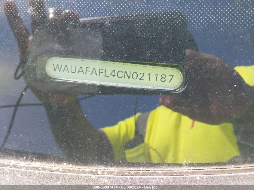 WAUAFAFL4CN021187 | 2012 AUDI A4