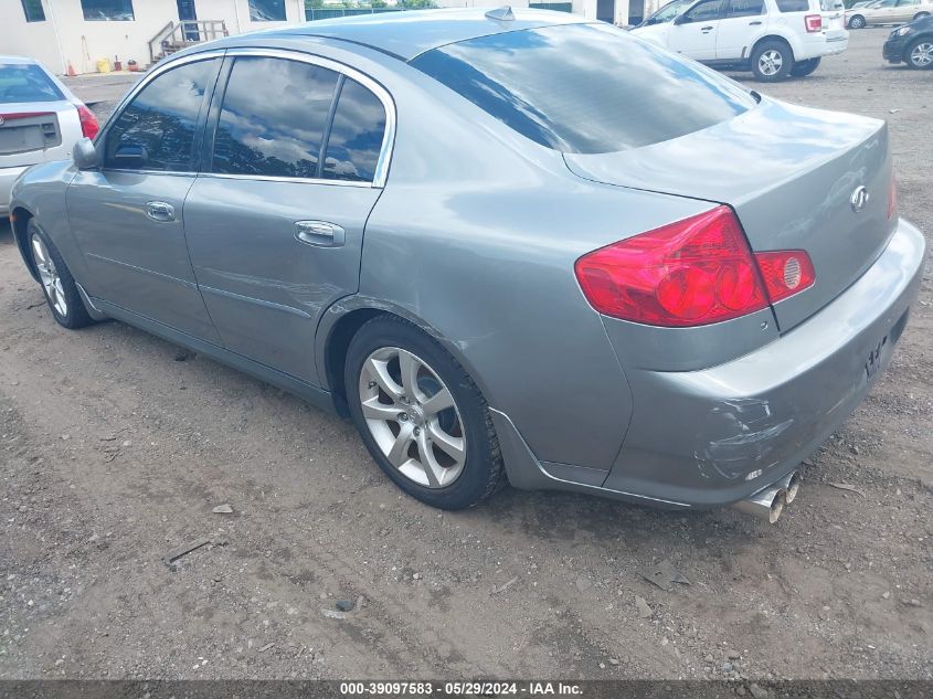 2006 Infiniti G35X VIN: JNKCV51F36M614913 Lot: 39097583