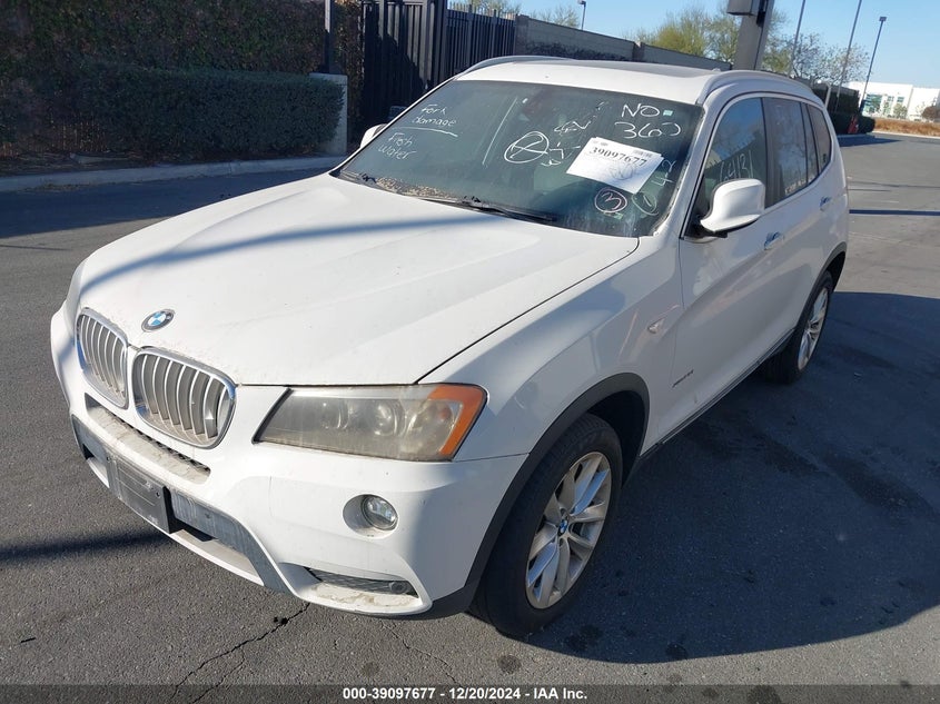 Vin: 5uxwx9c51d0d01806, lot: 39581710, bmw x3 xdrive28i 20132