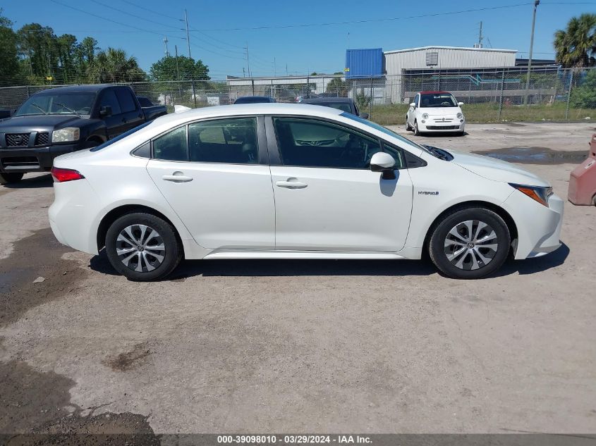 2021 TOYOTA COROLLA HYBRID LE - JTDEAMDE1MJ016546