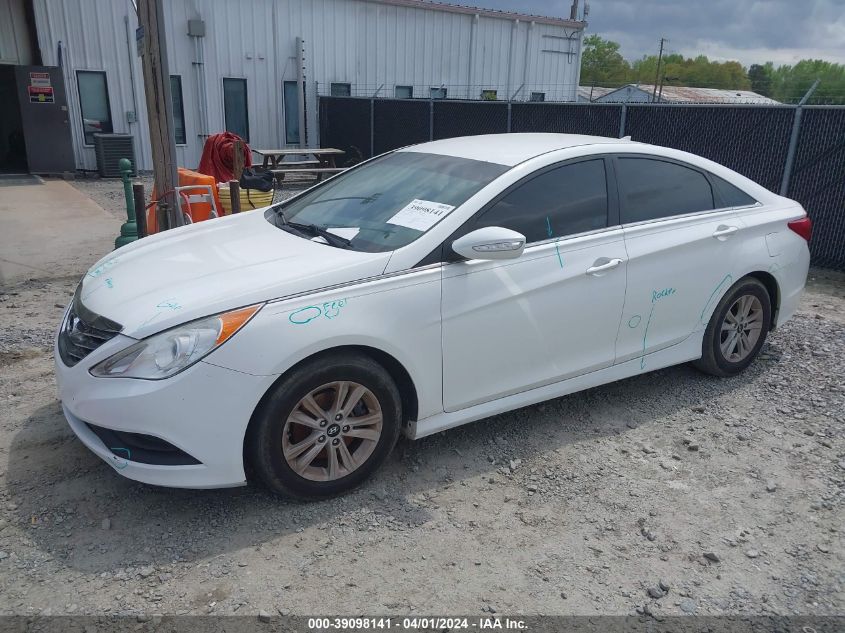 2014 Hyundai Sonata Gls VIN: 5NPEB4AC8EH873828 Lot: 39098141