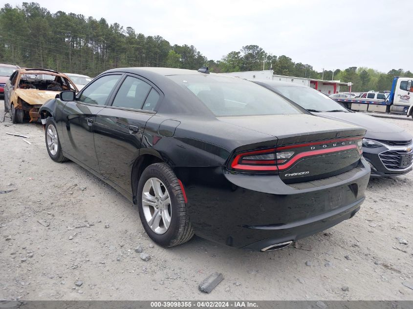 2023 Dodge Charger Sxt VIN: 2C3CDXBG2PH559449 Lot: 39098355