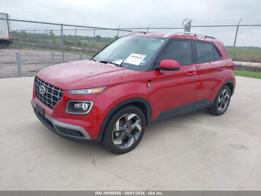 2022 Hyundai Venue Limited VIN: KMHRC8A36NU187827 Lot: 39098588