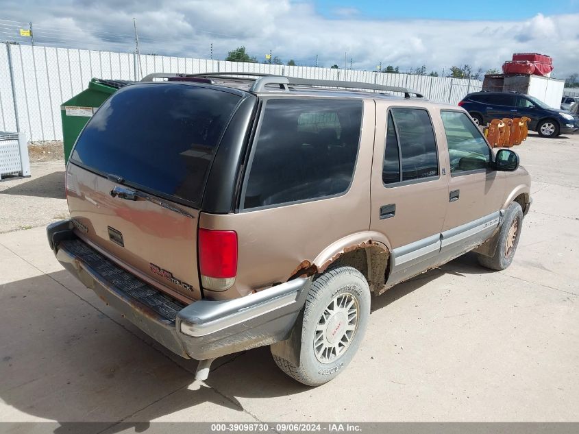 1997 GMC Jimmy Sls VIN: 1GKDT13W1V2555828 Lot: 39098730