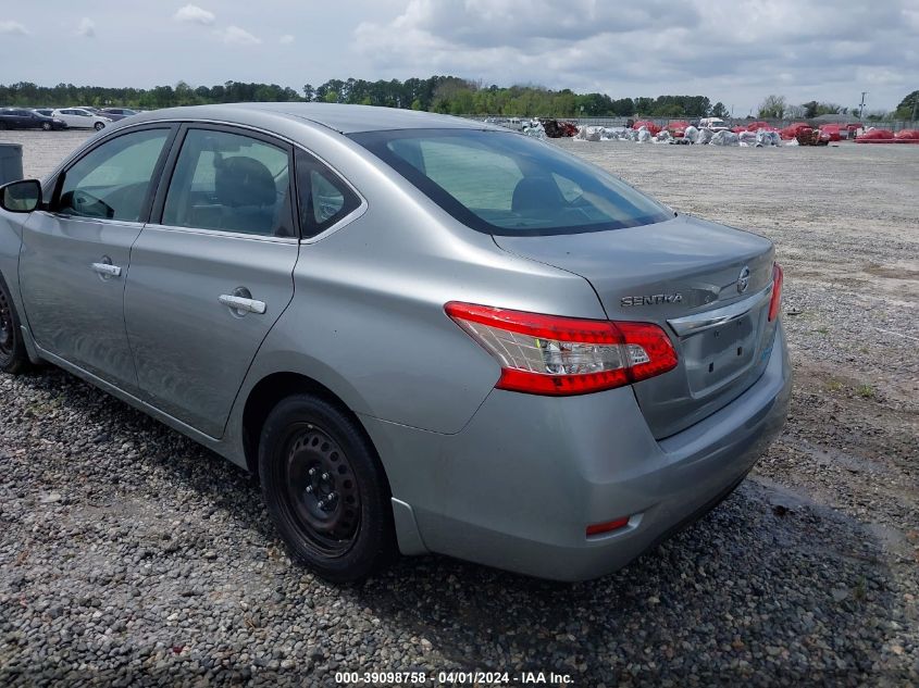 3N1AB7AP6DL750727 | 2013 NISSAN SENTRA