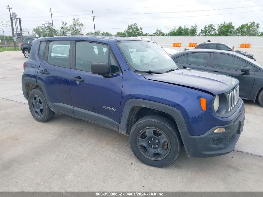 2018 Jeep Renegade Sport 4X4 VIN: ZACCJBAH9JPH14148 Lot: 39098862