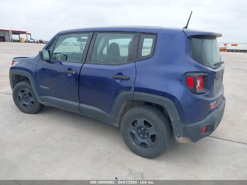 2018 Jeep Renegade Sport 4X4 VIN: ZACCJBAH9JPH14148 Lot: 39098862