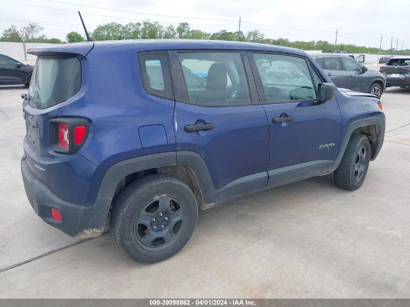 2018 Jeep Renegade Sport 4X4 VIN: ZACCJBAH9JPH14148 Lot: 39098862