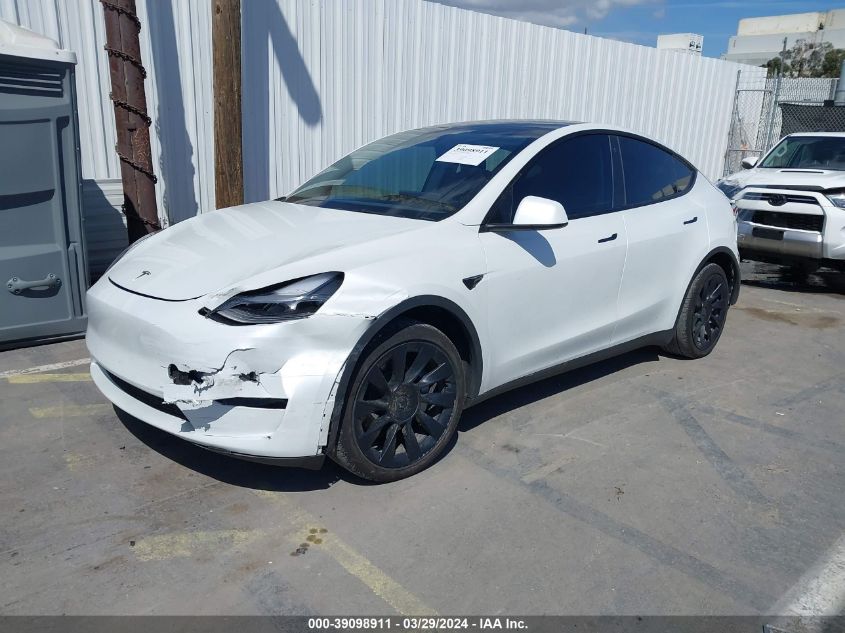 2023 TESLA MODEL Y AWD/LONG RANGE DUAL MOTOR ALL-WHEEL DRIVE - 7SAYGAEE4PF624651