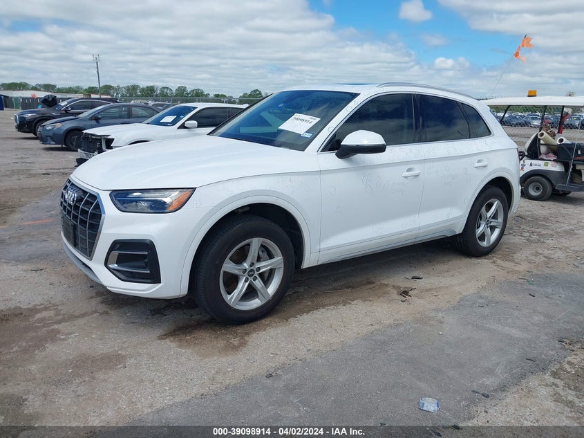 2021 AUDI Q5 2.0L I-4 DI, DOHC, V(VIN: WA1AAAFYXM2060098