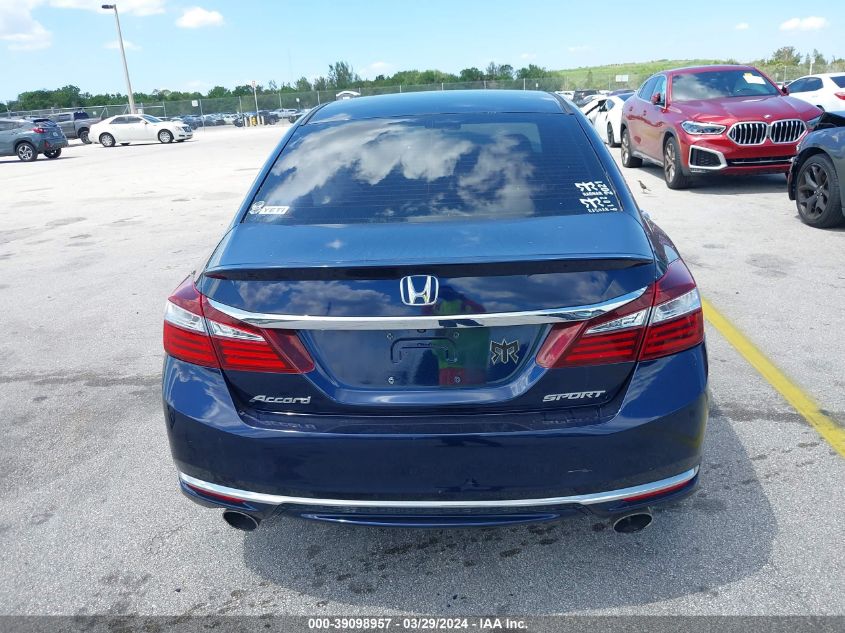 1HGCR2F50GA031532 | 2016 HONDA ACCORD