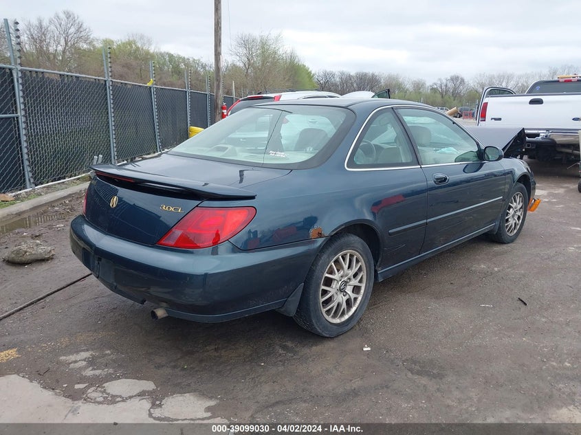 1999 Acura Cl 3.0 VIN: 19UYA225XXL001638 Lot: 39099030