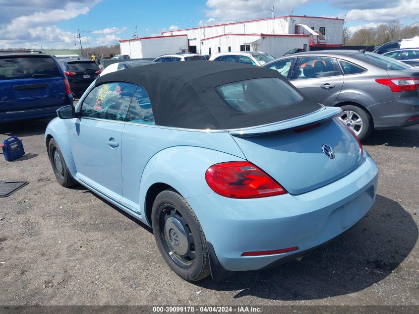 2013 Volkswagen Beetle 2.5L VIN: 3VW5P7AT3DM821449 Lot: 39099178