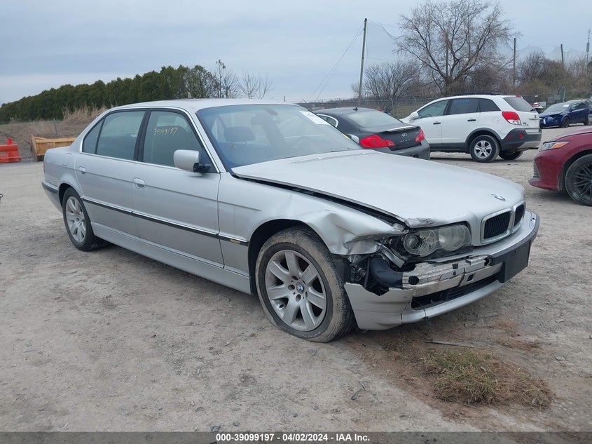 2001 BMW 740Il VIN: WBAGH834X1DP27822 Lot: 39099197