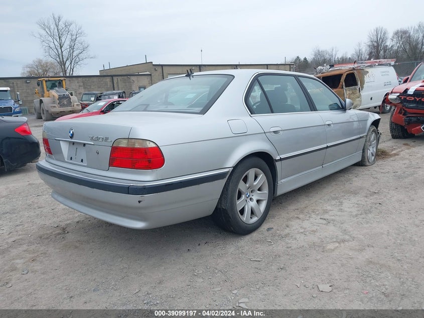2001 BMW 740Il VIN: WBAGH834X1DP27822 Lot: 39099197