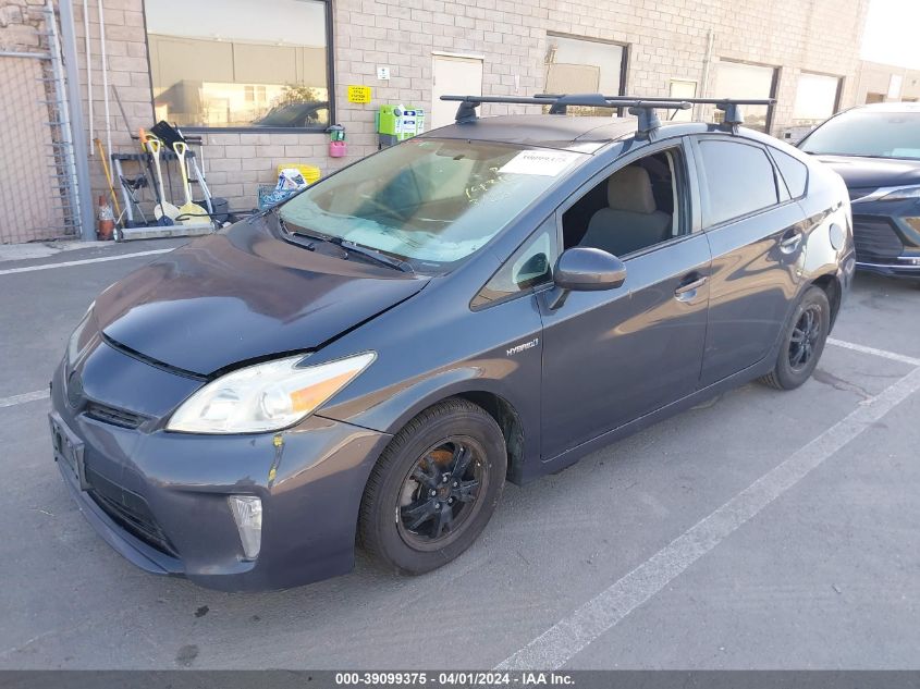 JTDKN3DUXD1712072 2013 Toyota Prius Two