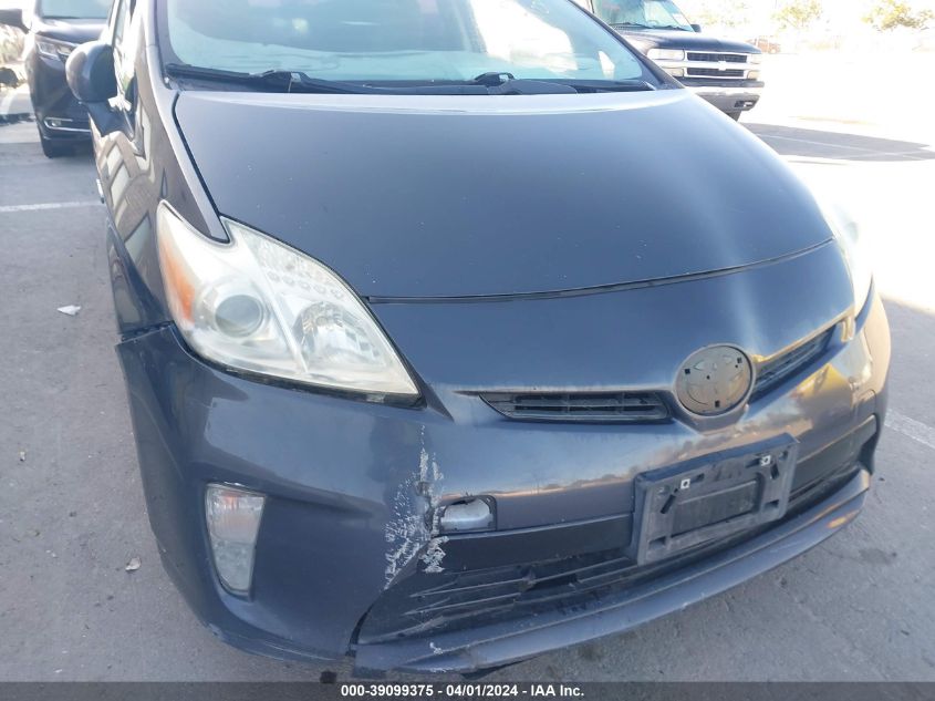 2013 Toyota Prius Two VIN: JTDKN3DUXD1712072 Lot: 39099375