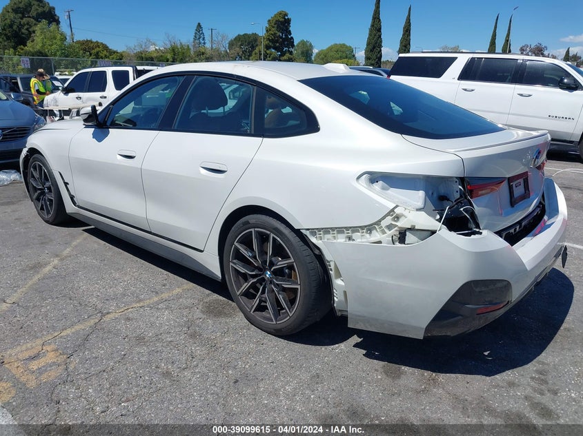 2022 BMW 430I Gran Coupe VIN: WBA63AV06NFM03384 Lot: 39099615