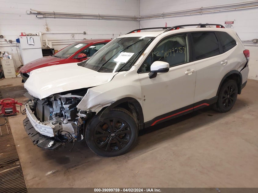 2022 SUBARU FORESTER 2.5L H4   N(VIN: JF2SKAJC9NH474248