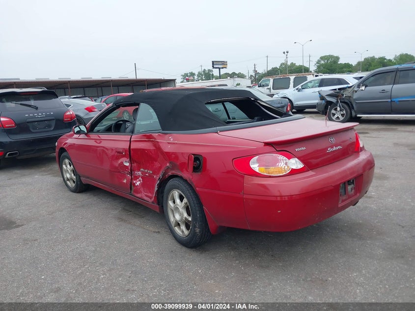 2002 Toyota Camry Solara Sle V6 VIN: 2T1FF22PX2C564195 Lot: 39099939