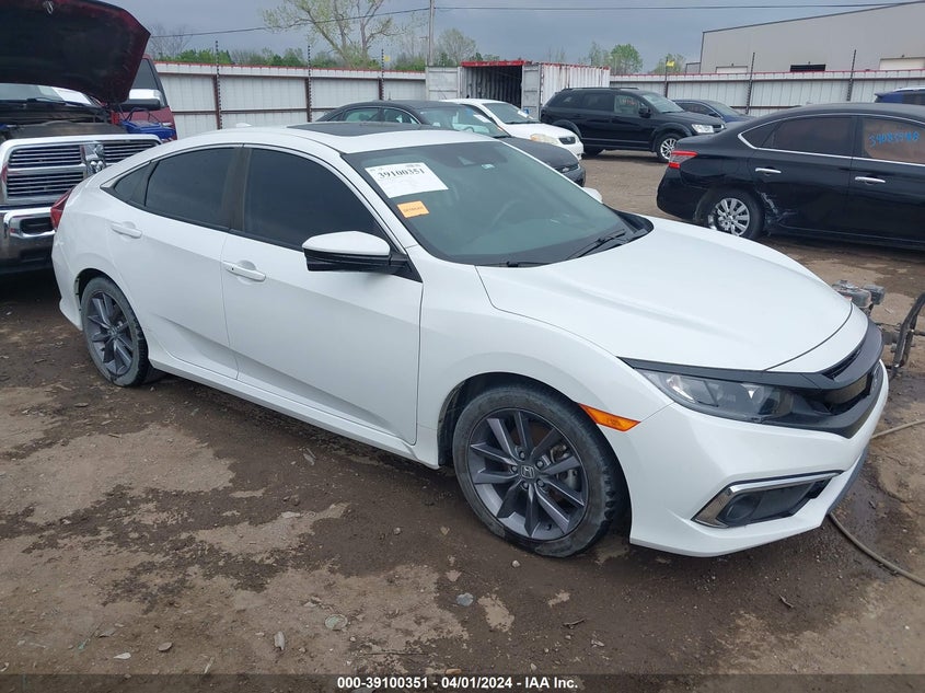 VIN 19XFC1F77ME001218 2021 HONDA CIVIC EX-L