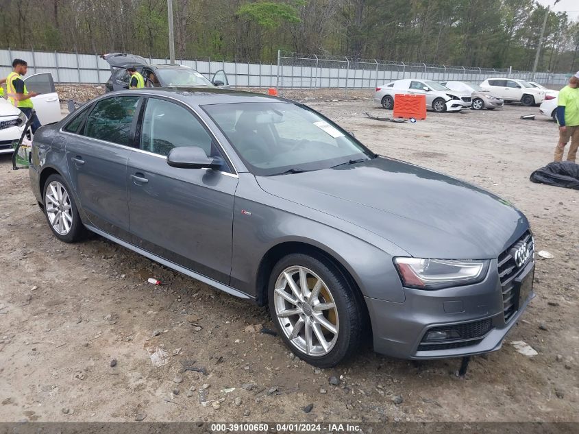 2016 AUDI A4 2.0T PREMIUM - WAUBFAFL0GN018300