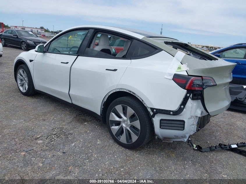 VIN 7SAYGDEE5NF355400 2022 TESLA MODEL Y